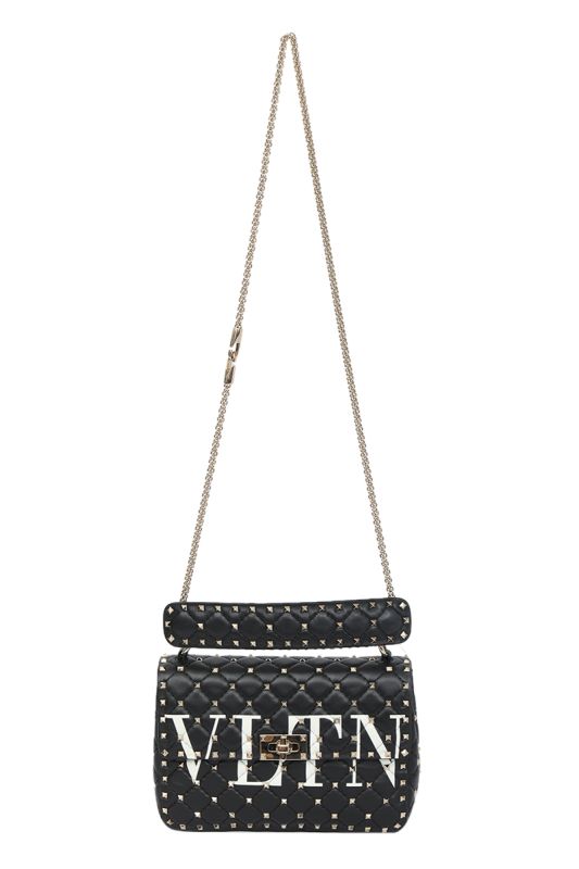 Valentino GaravaniRockstud Spike VLTN Quilted Leather Shoulder Bag