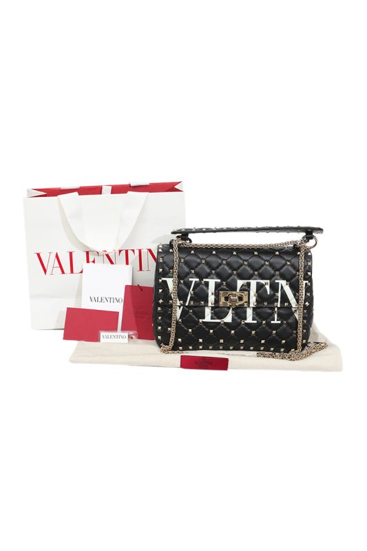 Valentino GaravaniRockstud Spike VLTN Quilted Leather Shoulder Bag