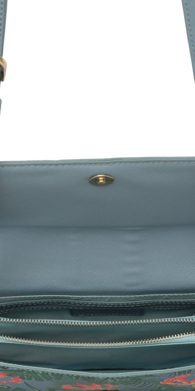 Mario Valentino Blue Floral Sling Bag