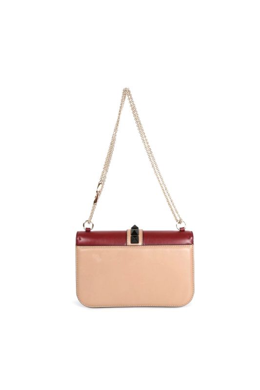 VALENTINO TRI COLOR GALM LOCKROCKSTUD BAG