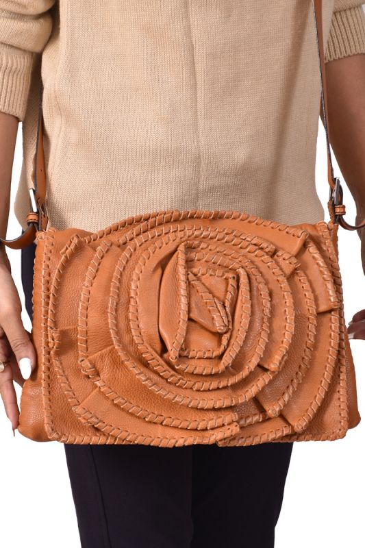 ValentinoGaravani Brown Leather Crossbody Bag
