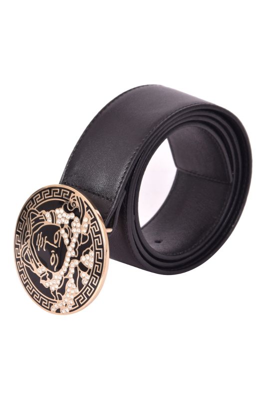 Versace Classic Medusa Medallion Leather Belt