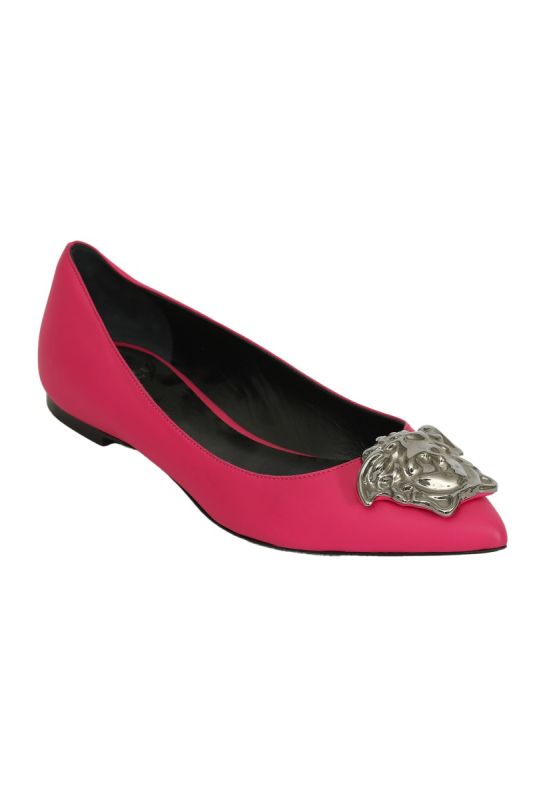 Versace EU 36 Pink Satin Medusa Pumps