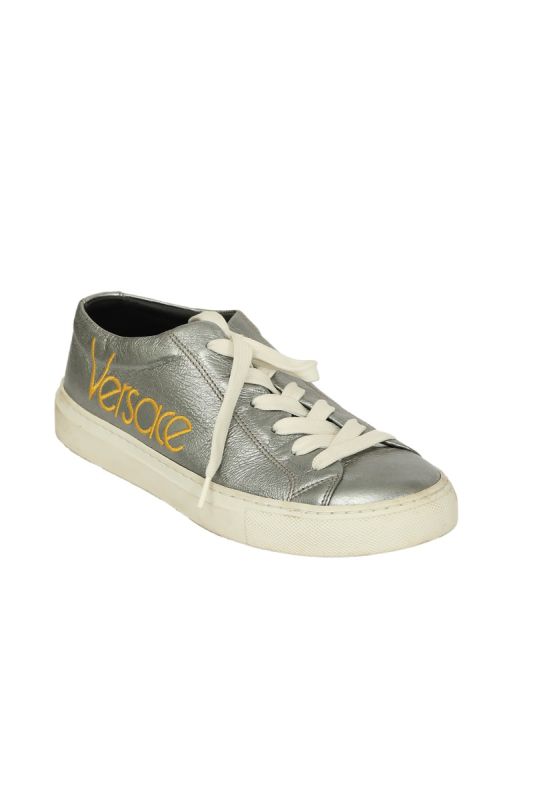 Versace EU 36 Silver Logo Sneakers