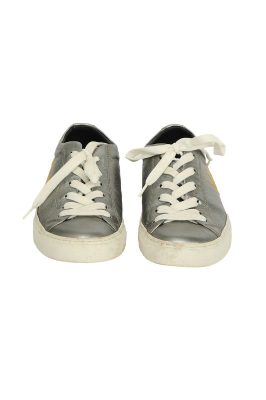 Versace EU 36 Silver Logo Sneakers