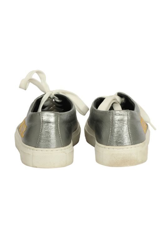Versace EU 36 Silver Logo Sneakers