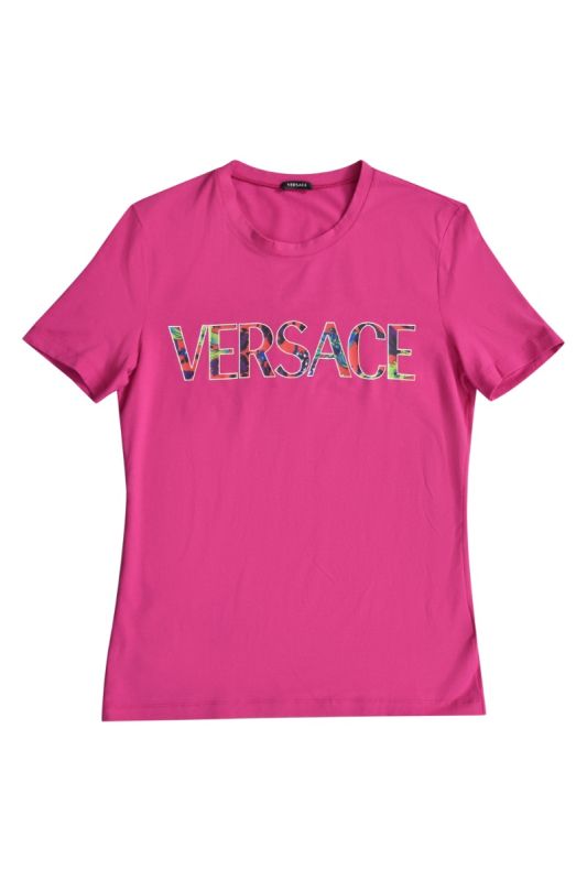 Versace Fuschia Logo T-Shirt