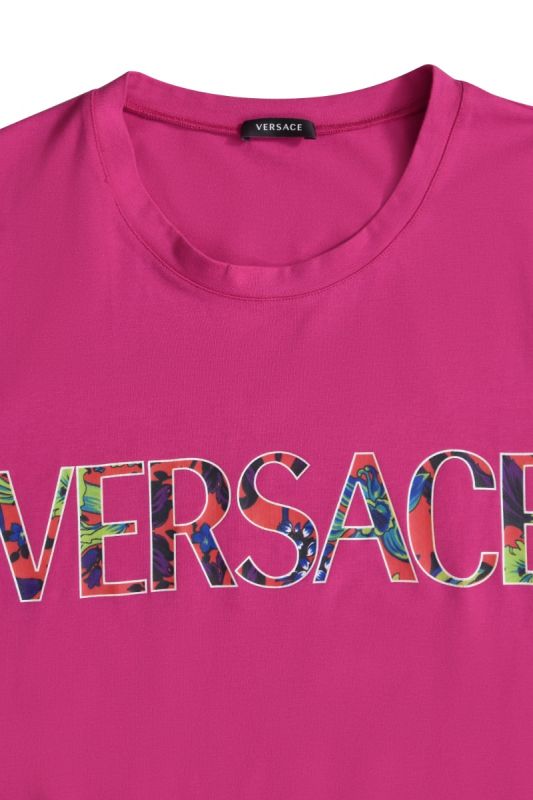 Versace Fuschia Logo T-Shirt