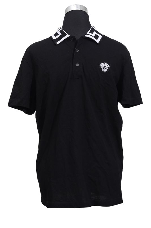 Versace Head Embroidery Polo TShirt