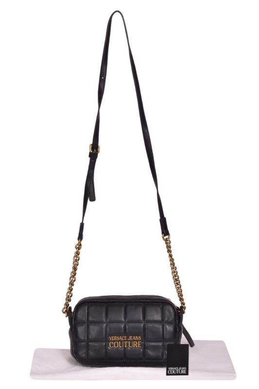 Versace Jeans Couture Quilted Logo Plaque Crossbody Bag