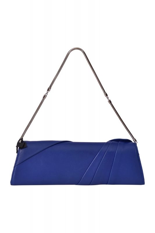 Versace Leather Blue Sling with Sequin Rose