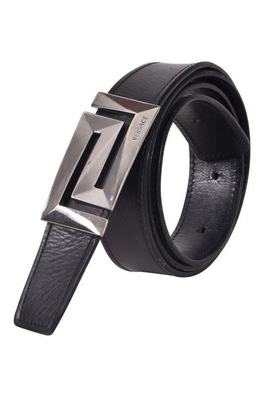 Versace Leather Buckle Belt