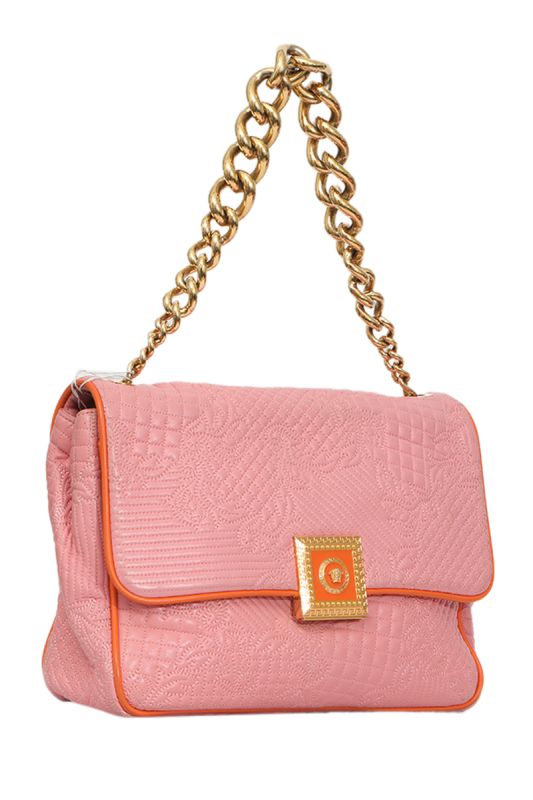 Versace Leather Microvanitas Quilted New Icon Handbag