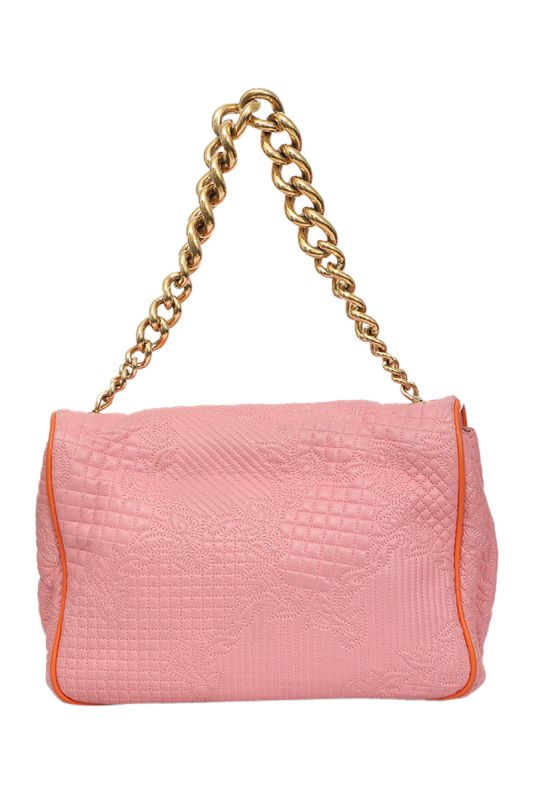 Versace Leather Microvanitas Quilted New Icon Handbag