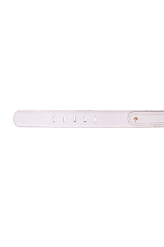 Versace Leather White Belt