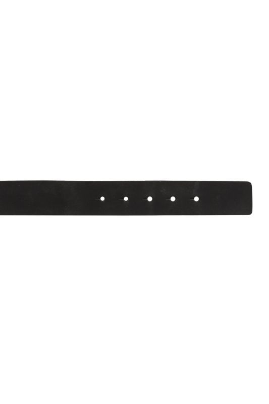 VERSACE LOGO BLACK LEATHER BELT