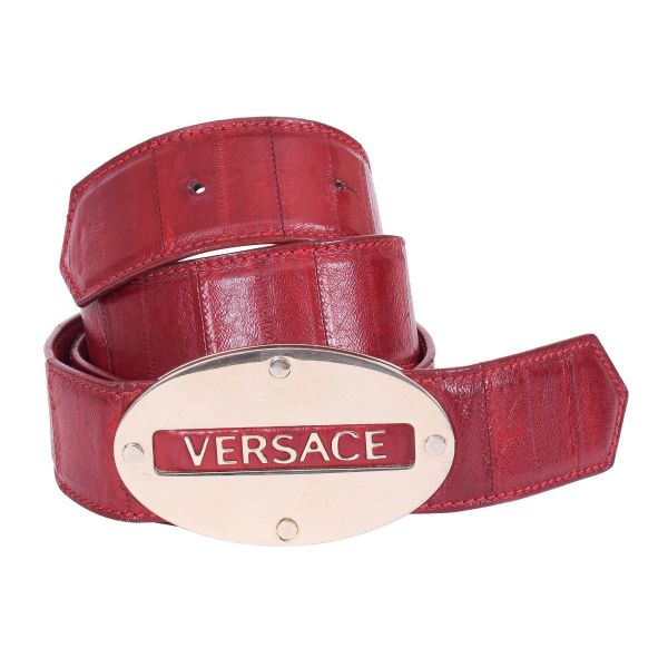 VERSACE LOGO BUCKLE BELT