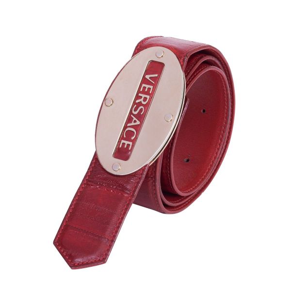 VERSACE LOGO BUCKLE BELT
