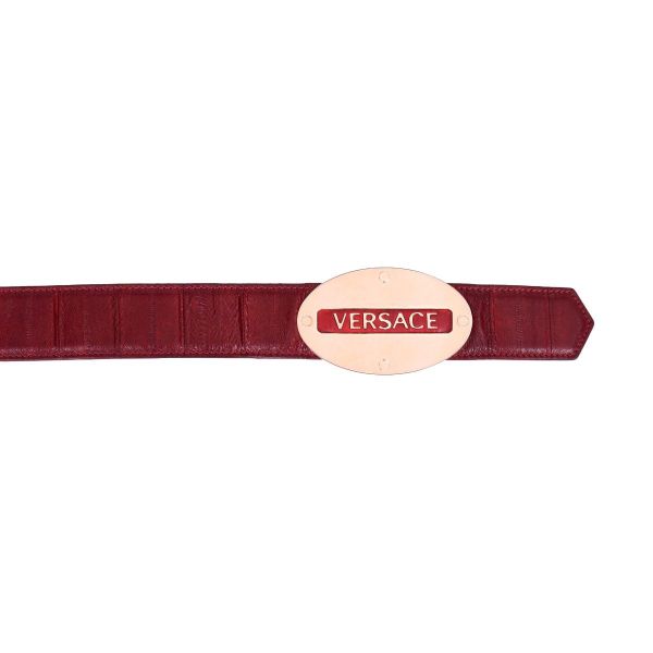 VERSACE LOGO BUCKLE BELT