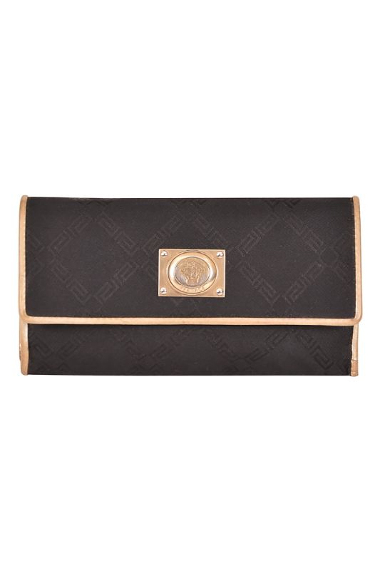 Versace Logo Flap Wallet
