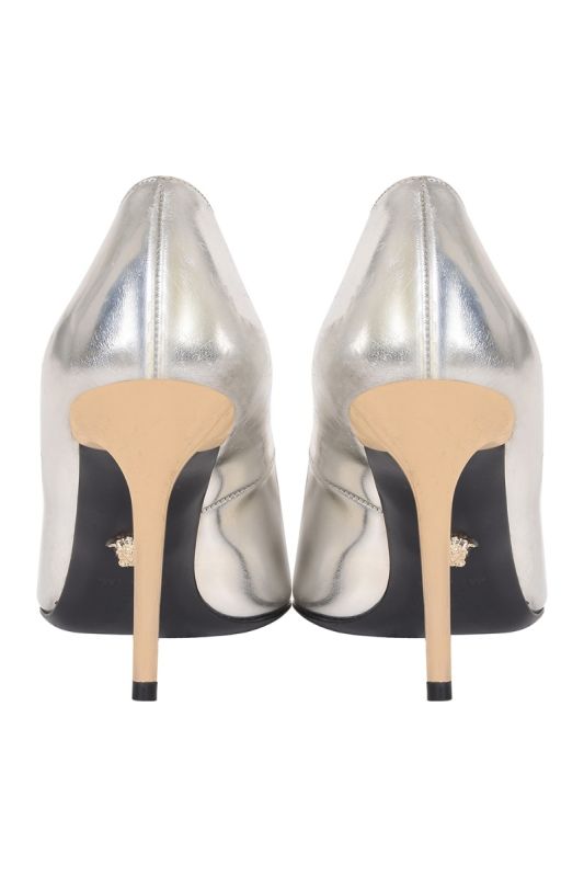 Versace Medusa Silver Pumps