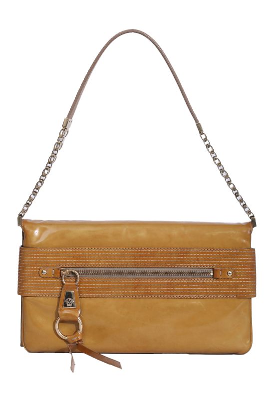 Versace Metallic Clutch Purse