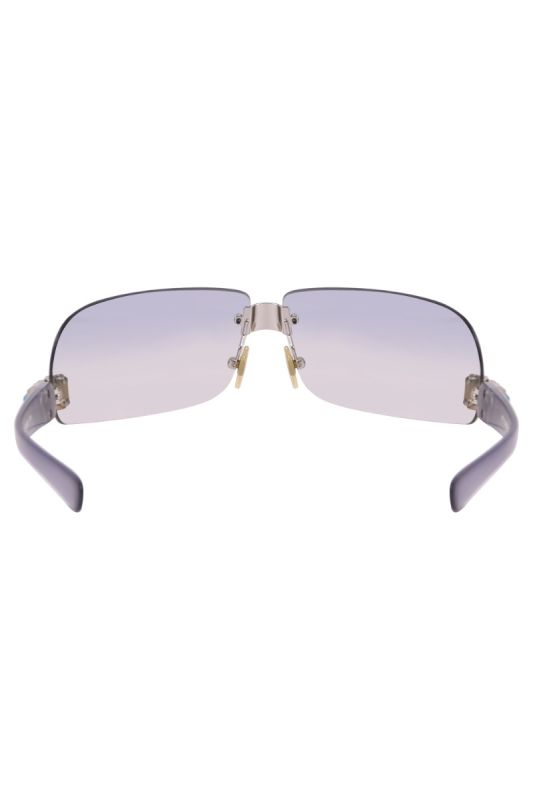 Versace Pale Blue Medusa Stone Embellished Sunglasses