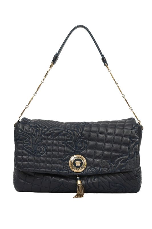 Gianni Versace Quilted Leather Calliope Vanitas Shoulder Bag