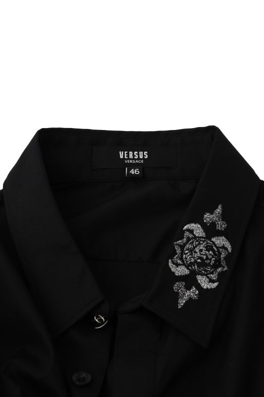 Versace Versus Size L Black Collar Shirt