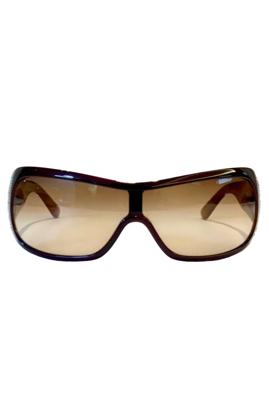 VERSACE WOMEN DIAMANTE OVERSIZED SUNGLASSES