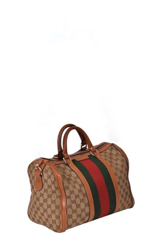 Gucci Vintage Web GG Boston Bag