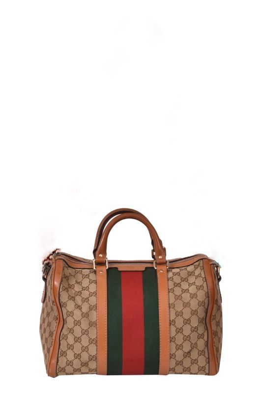 Gucci Vintage Web GG Boston Bag