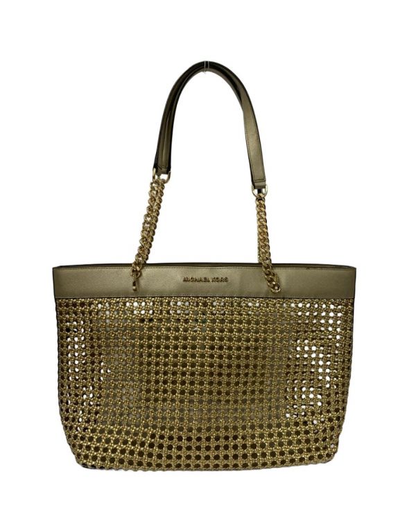 Michael Kors Large Woven Braided Leather Tote