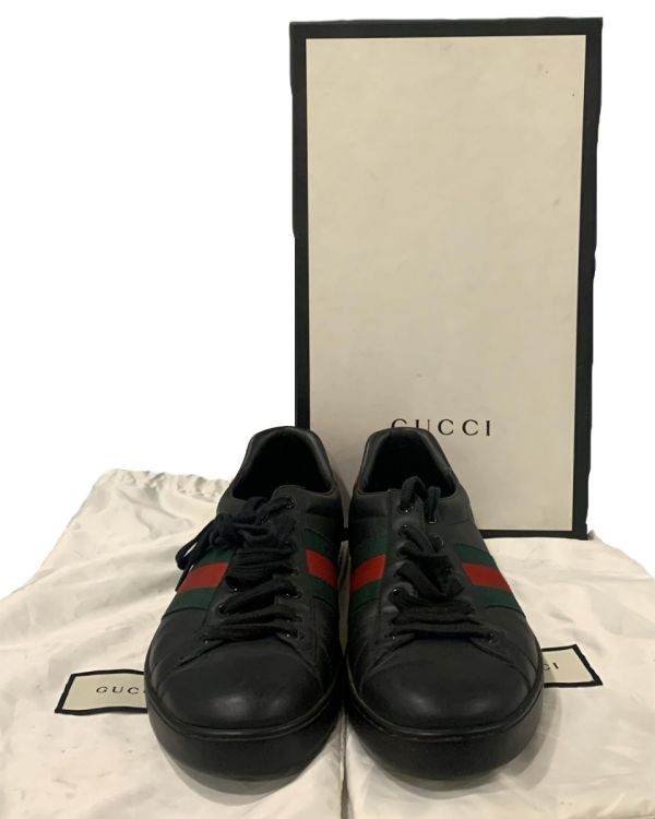 Gucci Web Lace Up Sneakers