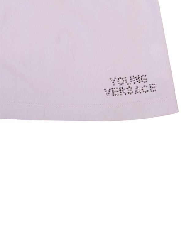 YOUNG VERSACE PASTEL PINK CRYSTAL TOP