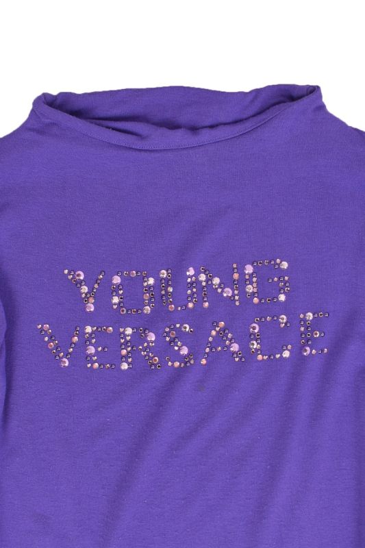 YOUNG VERSACE SWAROVSKI LOGO TOP