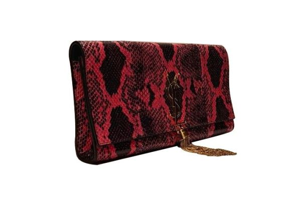 YSL CASSANDRE PYTHON CLUTCH