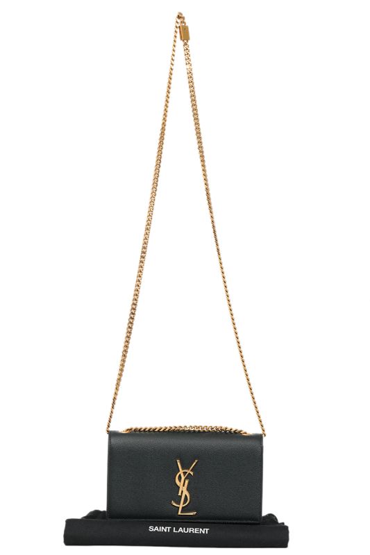 Ysl Kate Small Embossed Leather Chain Sling Bag