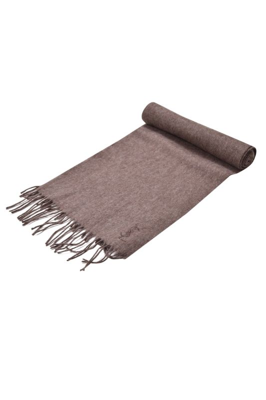 Yves Saint Laurent Brown 100% Pure Wool Scarf