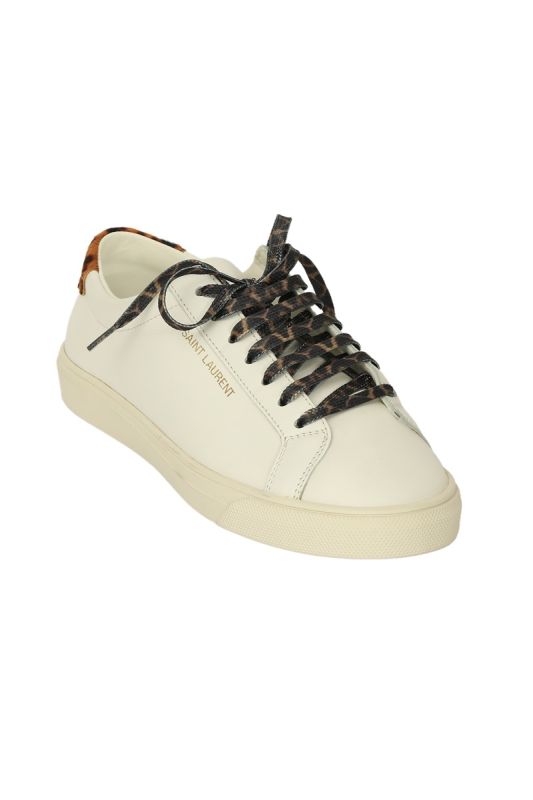 Yves Saint Laurent EU 35.5 White Pony Hair Sneakers