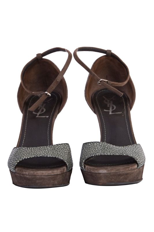 YVES SAINT LAURENT STINGRAY PEEPTOES