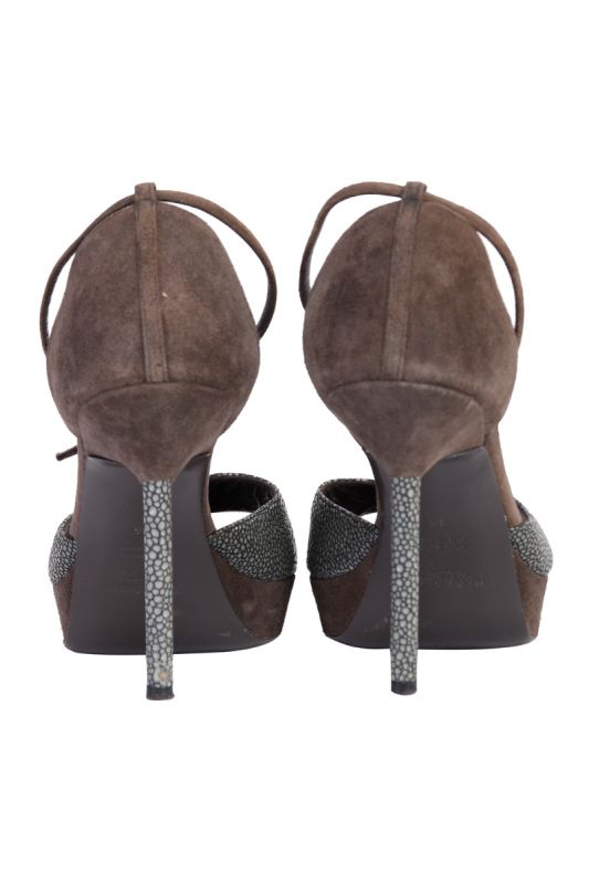 YVES SAINT LAURENT STINGRAY PEEPTOES