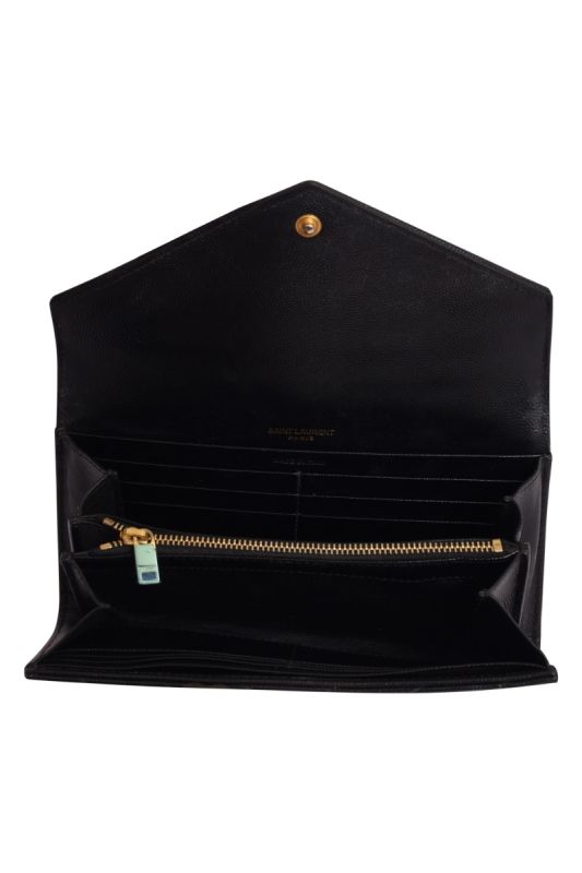 Yves Saint Laurent Cassandre Matelasse Flap Wallet