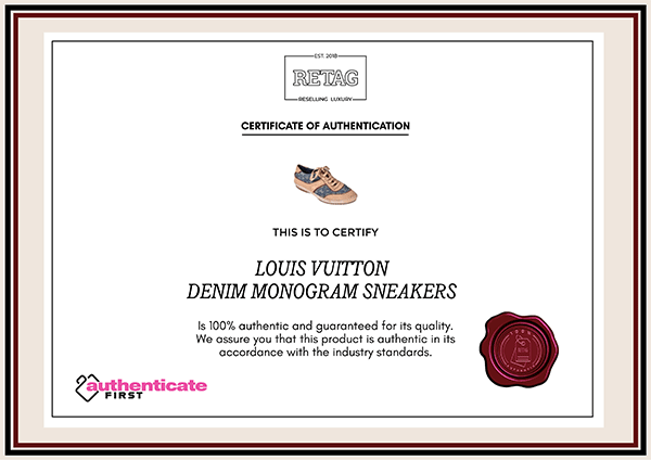 Louis Vuitton Denim Monogram Sneakers