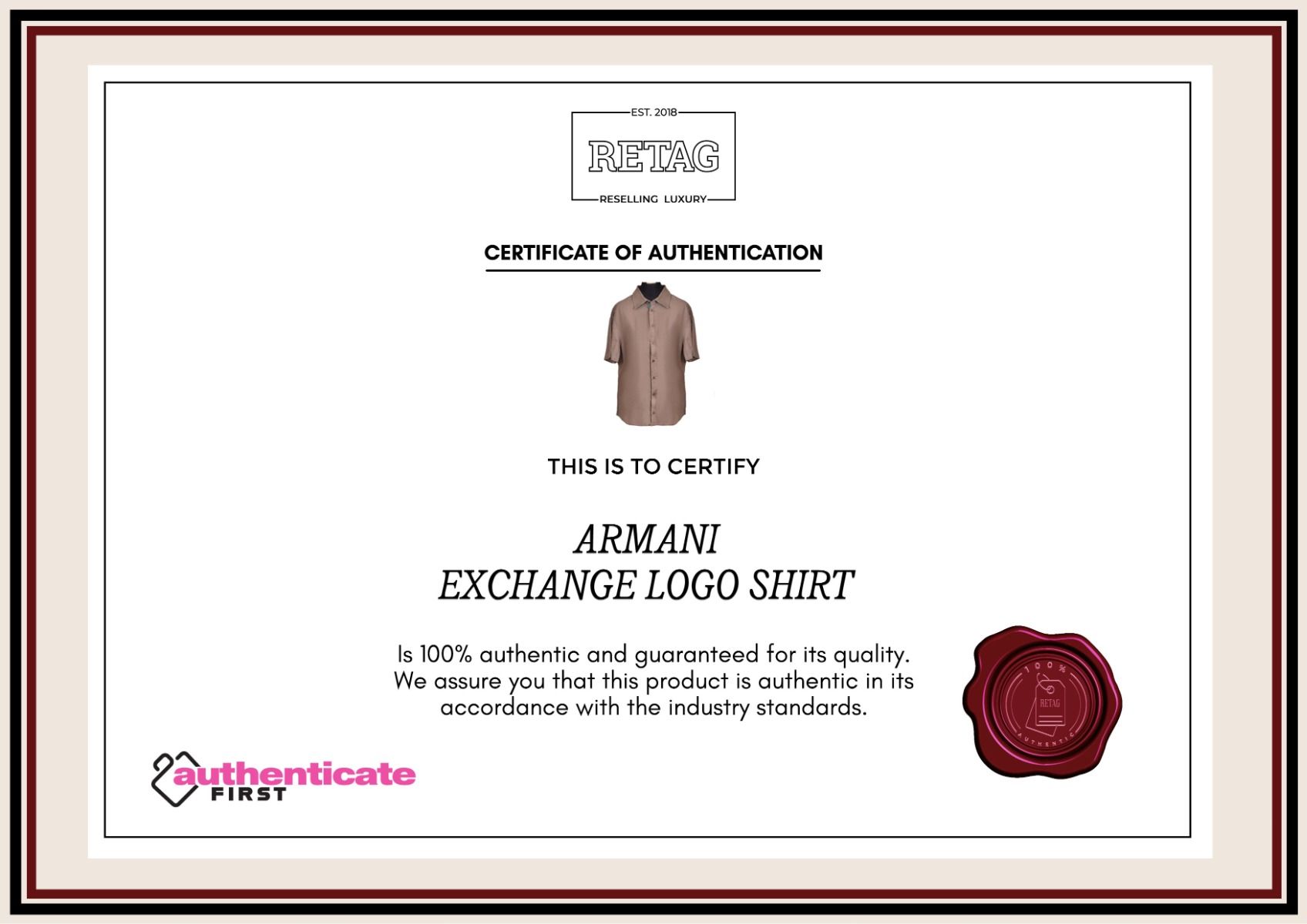 Armani exchange authenticity deals
