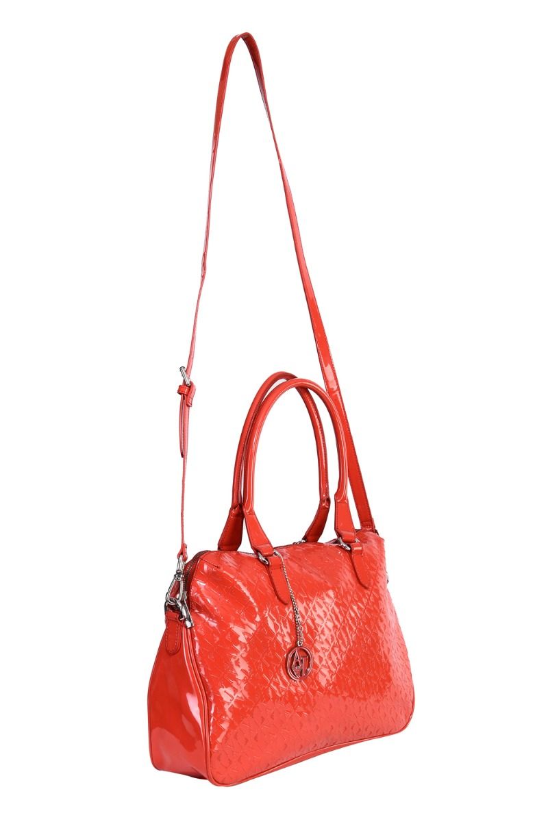 Handbag Armani Jeans Orange in Plastic - 9665824