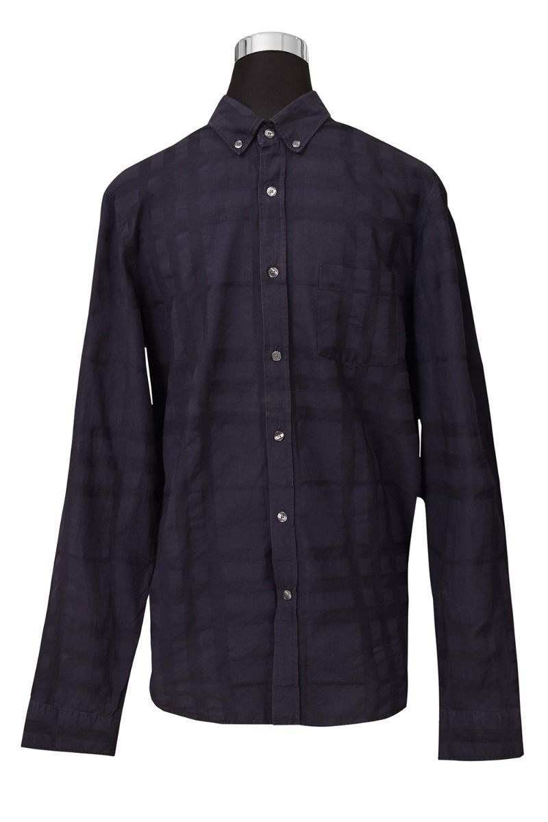 Mens burberry sale plaid shirt