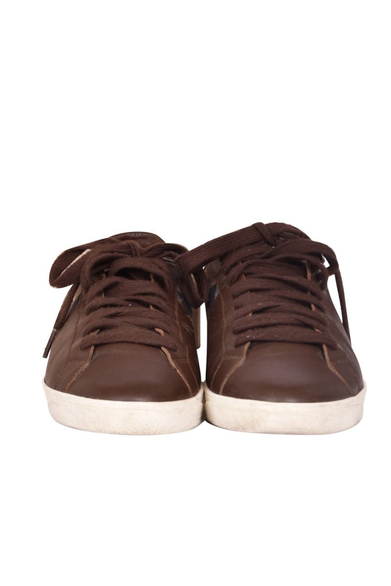 Burberry Leather House Check Sneakers