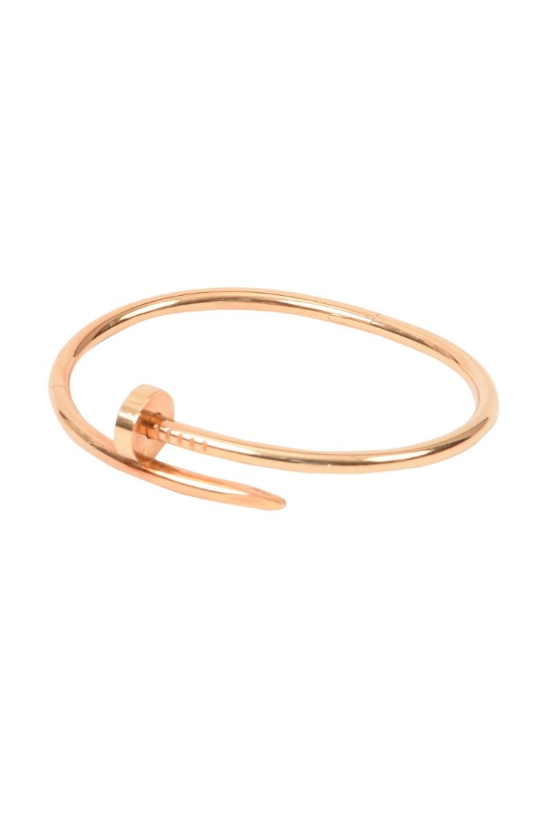 Cartier Juste un Clou (JUC) Nail Bracelet in Pink Gold (Medium model):  Details & Try-on - YouTube