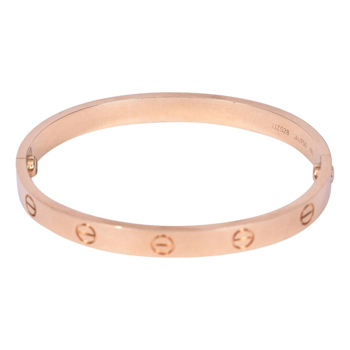 Cartier Yellow Gold Plain Love Bracelet Size 21 B6035521  Rich Diamonds